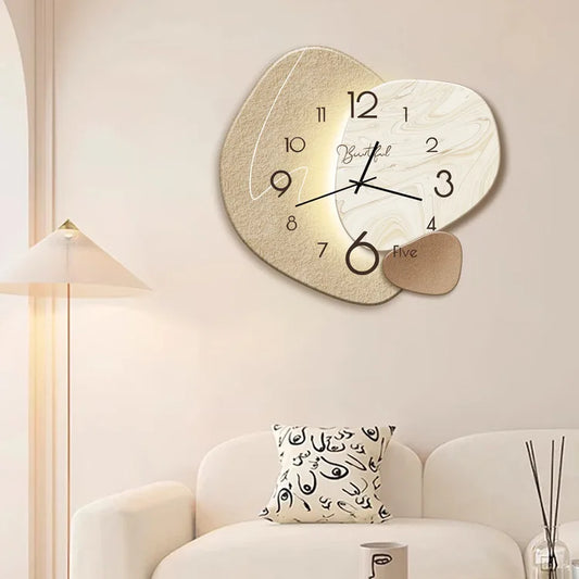 Metal and Glass Wall Clock 30cm