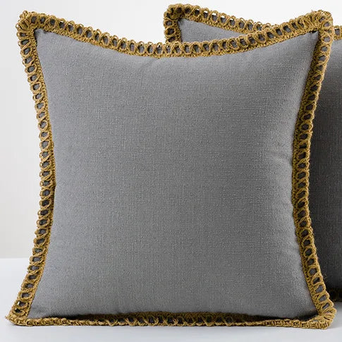 Textured Linen Blend Cushion Covers