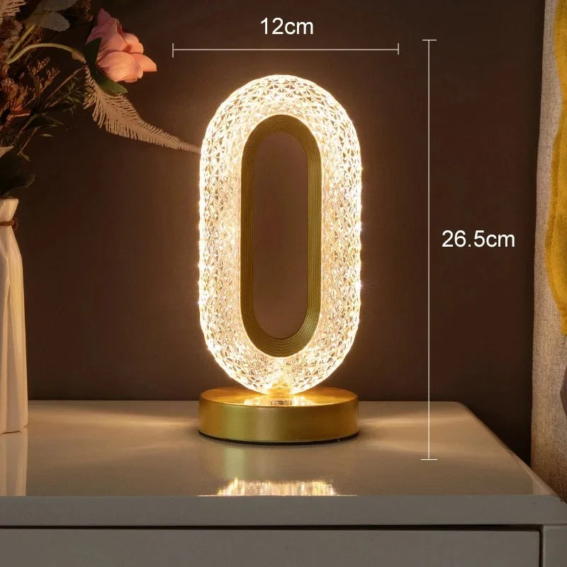Crystal-Effect Cordless Night Light