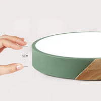 Wood Trim LED Ceiling Light, 23 to 40cm
