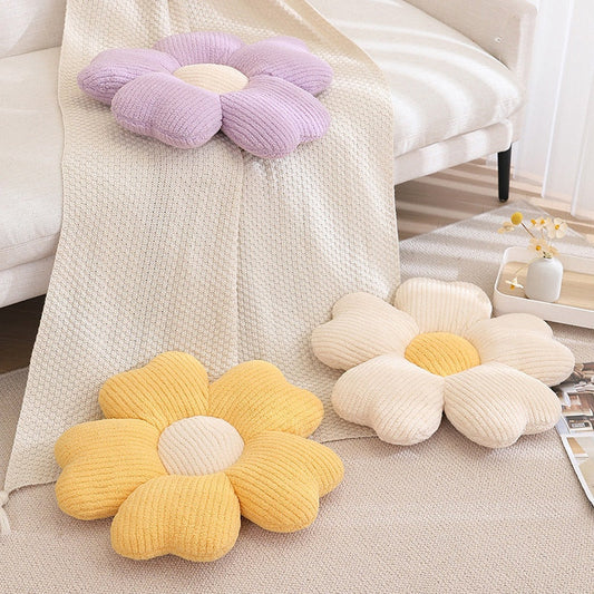 Fluffy Clover Flower Floor Cushion