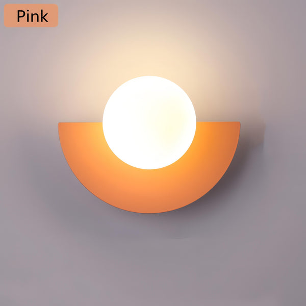 Semi Round Wall Light 20cm