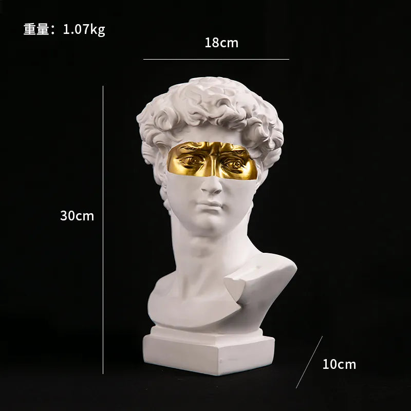 Classical Bust Resin Sculpture 30cm