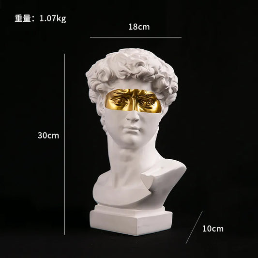 Classical Bust Resin Sculpture 30cm