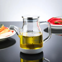 Glass Oil Dispenser with Measuring Scale