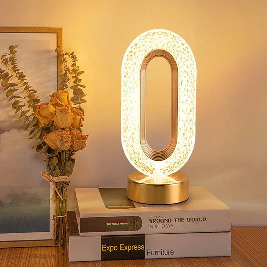 Crystal-Effect Cordless Night Light