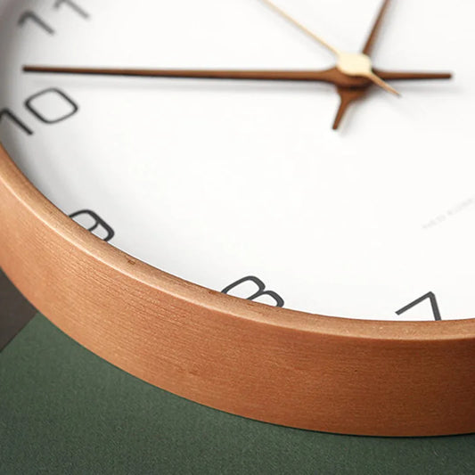 Wood and Glass Wall Clock
