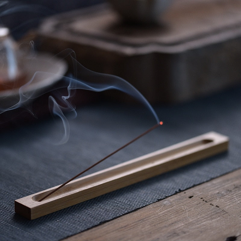 Solid Wood Incense Stick Holder 23cm
