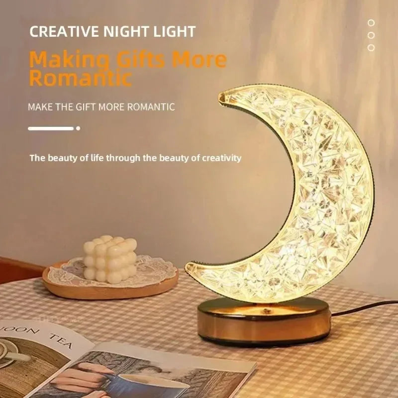 Crystal-Effect Cordless Night Light