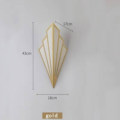 Fan Form Art Deco Wall Light 43cm