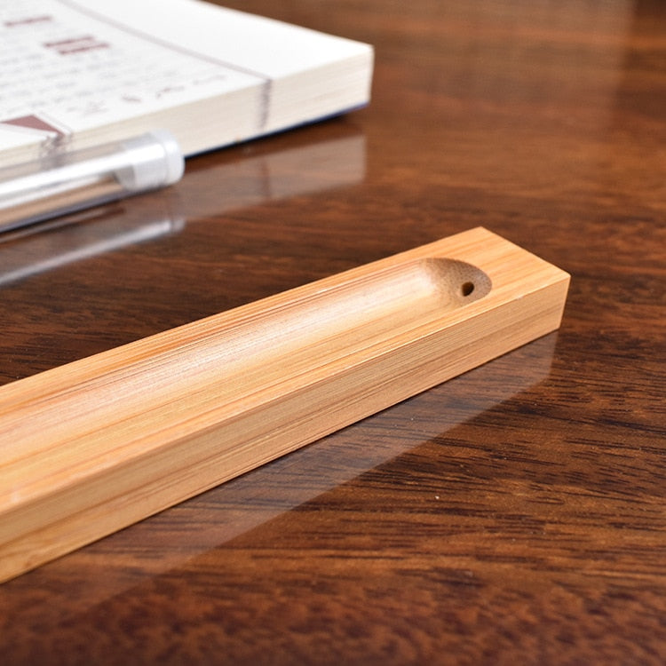 Solid Wood Incense Stick Holder 23cm