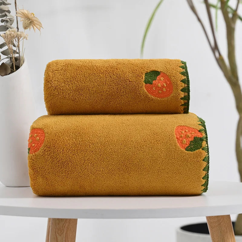 Effie Fruit Motif Cotton Towel