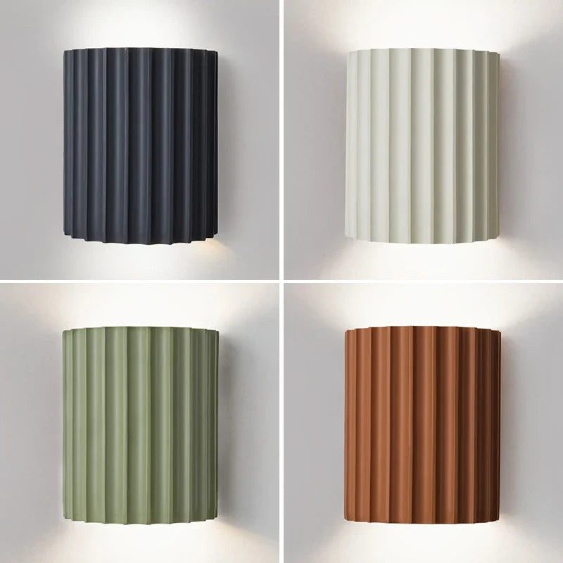 Sculpted Resin Wall Light