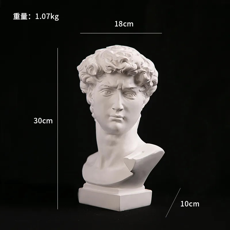 Classical Bust Resin Sculpture 30cm
