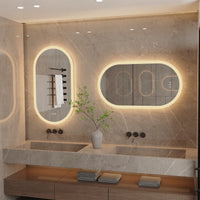 Oval Backlit LED Bathroom Mirror