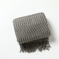 Nordic Knitted Throw Blanket