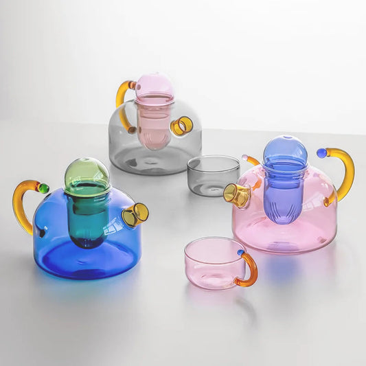 Coloured Borosilicate Tea Glass Collection