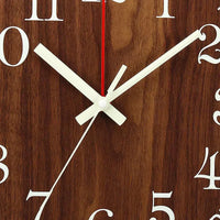 Wooden Wall Clock with Night Light 30cm
