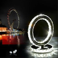 Crystal Halo Table Lamp 22cm