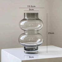 Two Tier Glass Vase