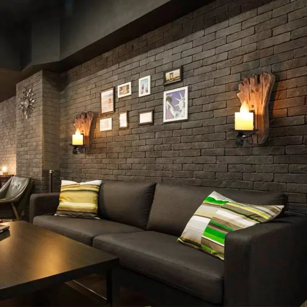 Retro Industrial Lantern Wall Light