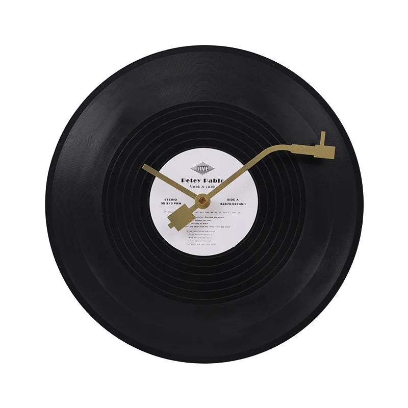 Vinyl Record Wall Clock, 30cm