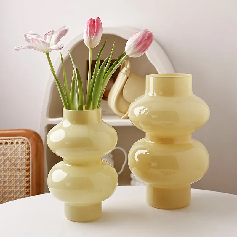 Two Tier Glass Vase