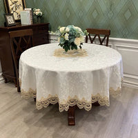 Victorian Lace Round Tablecloth