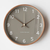 Wood and Glass Wall Clock