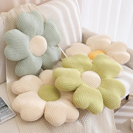 Fluffy Clover Flower Floor Cushion