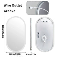 Oval Backlit LED Bathroom Mirror