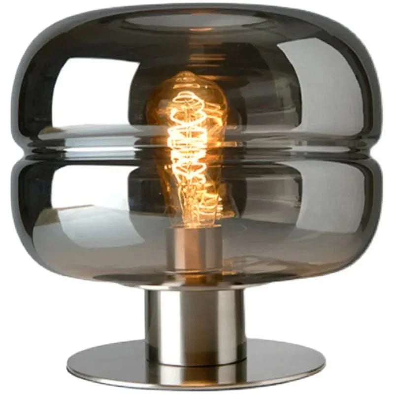 Tinted Glass Dome Table Lamp