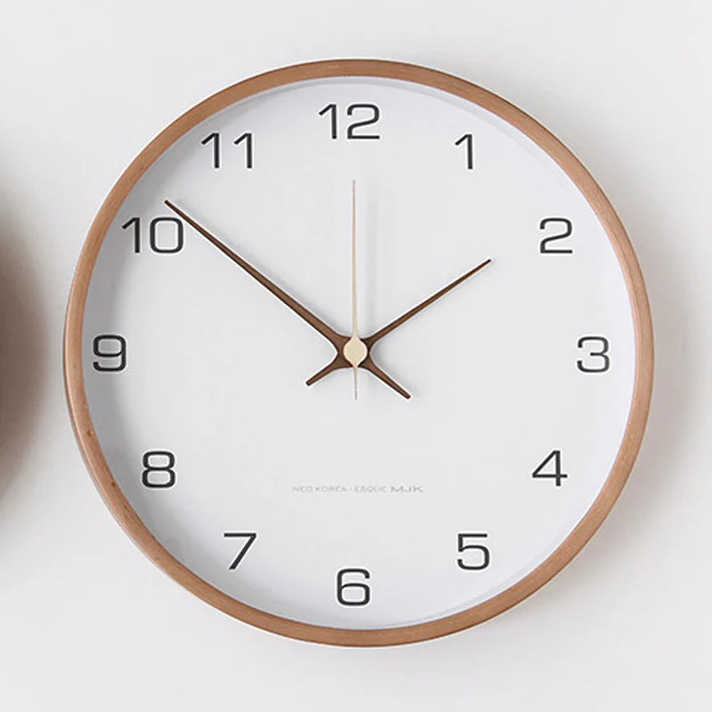 Wood and Glass Wall Clock