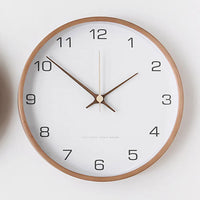 Wood and Glass Wall Clock