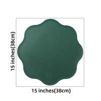 Round Embossed Floral Placemats, Set of 4 or 6