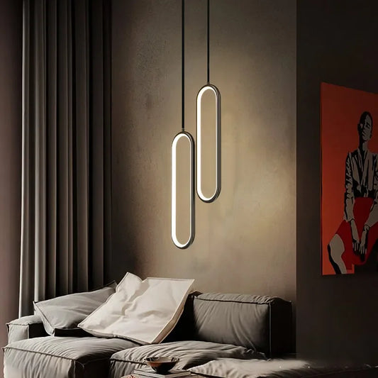 Slim Bar Pendant Light, One or Two Head