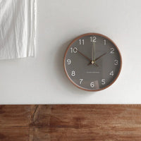 Wood and Glass Wall Clock
