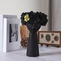 Girl Portrait Resin Vase 27cm