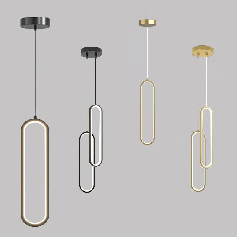 Slim Bar Pendant Light, One or Two Head
