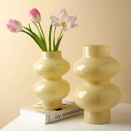 Two Tier Glass Vase