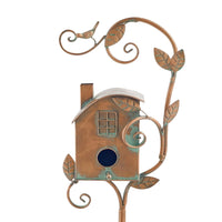 Metal Birdhouse Garden Stake 75cm