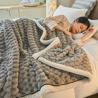 Velvet Flannel Throw Blanket
