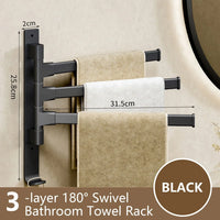 Rotating Aluminium Towel Rack