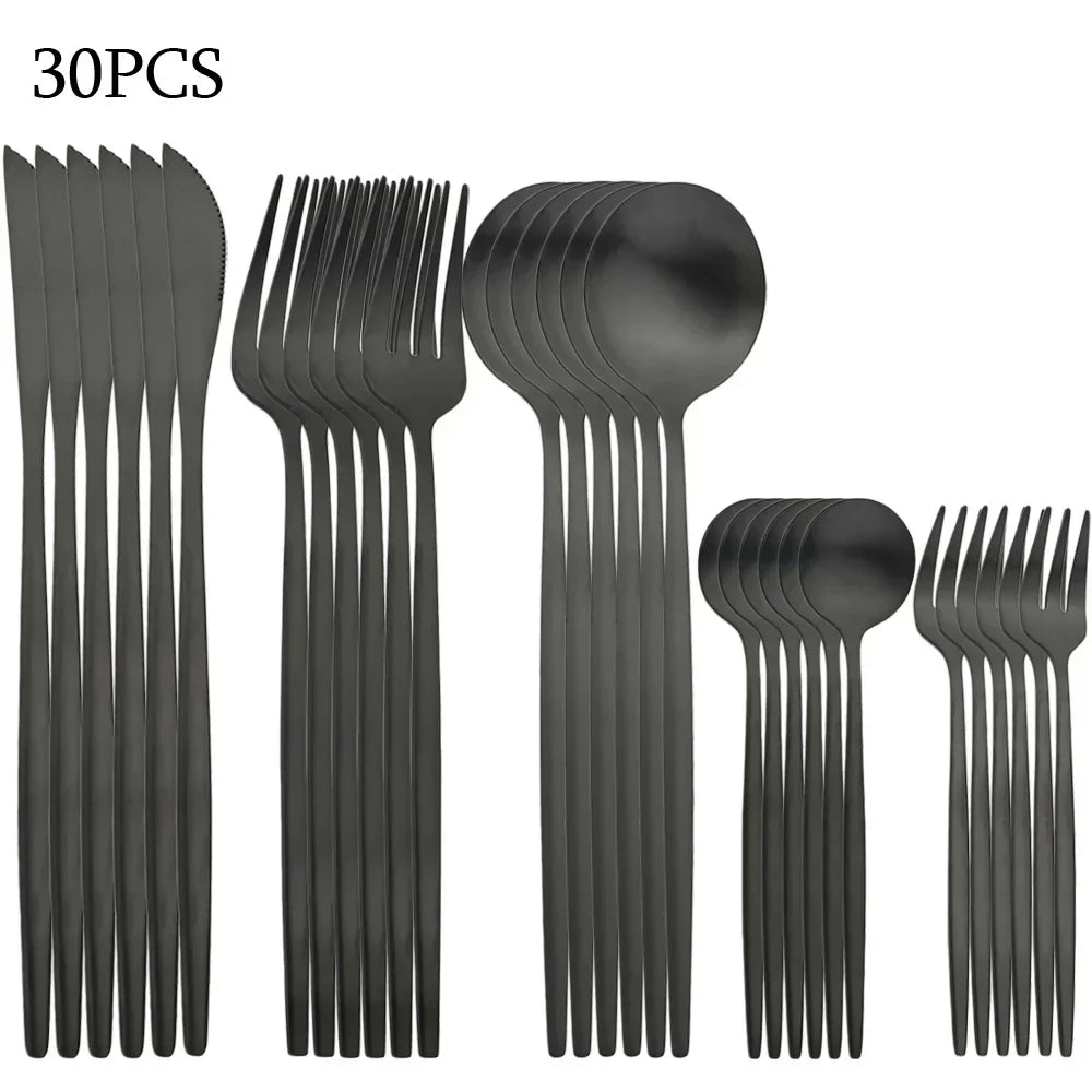 Refined Table Cutlery Set, 30 Piece