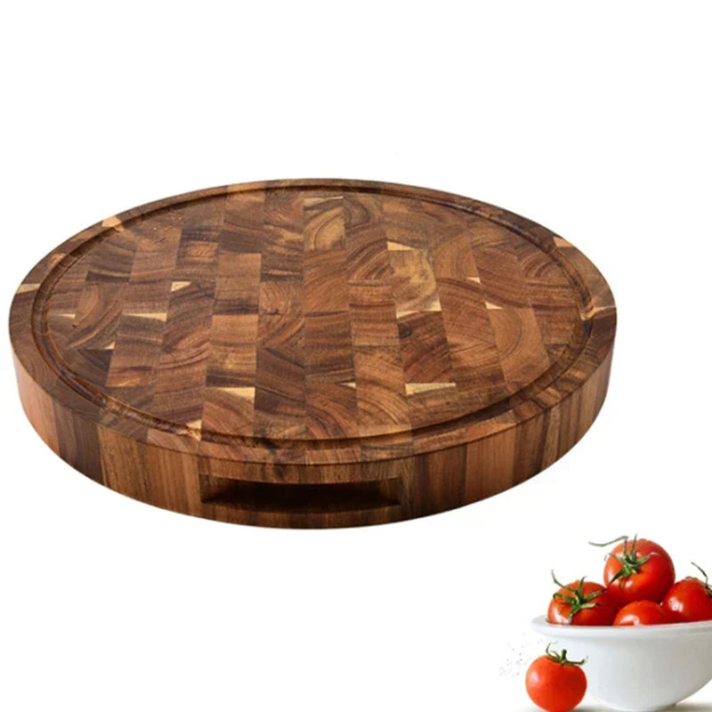 Round Acacia Butcher Block 28cm