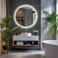 Round Touch-Control LED Bathroom Mirror
