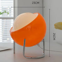 Glass and Steel Table Lamp 25cm