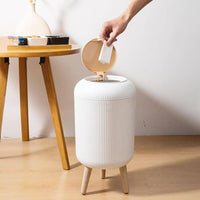Ten-Litre Lidded Bathroom Bin