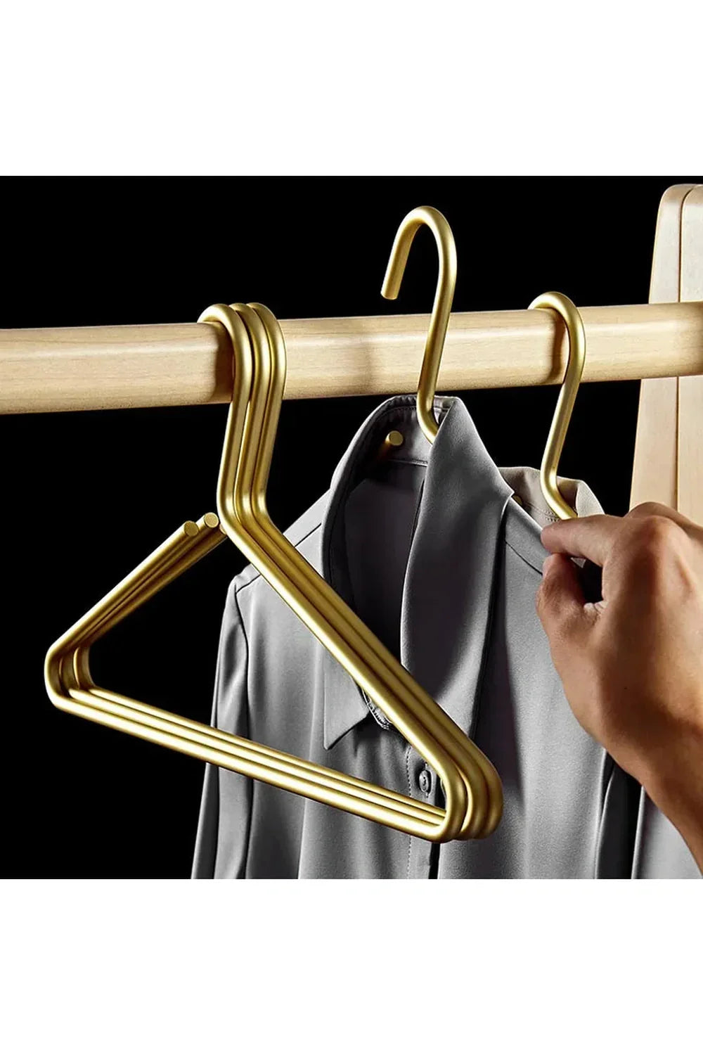 LuxeLine Metal Hangers, Set of Five