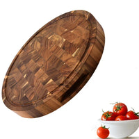 Round Acacia Butcher Block 28cm